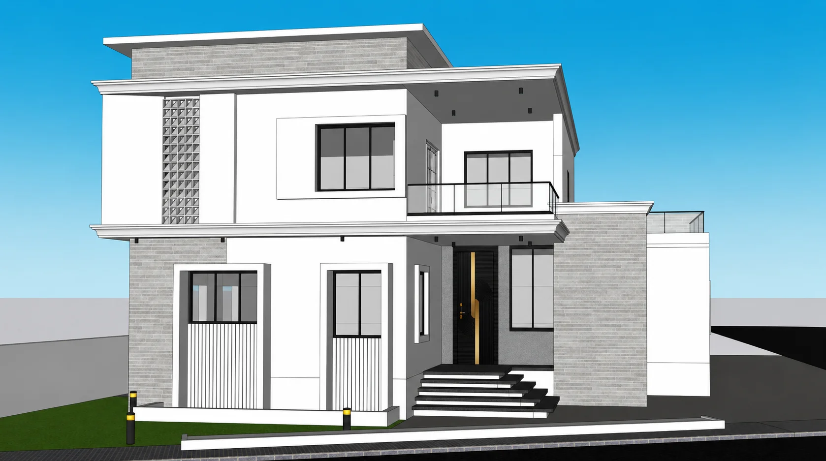 Raw 3D SketchUp Model CAD Geometry